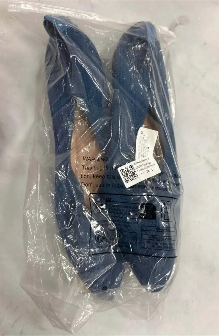 Women's Business Casual Flats, Blue, Size US 10.5/EU 41